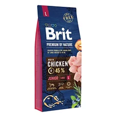 BRIT PREMIUM By Nature Junior L sausas pašaras jauniems šunims