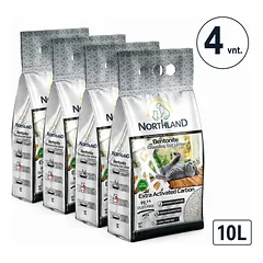 Northland Extra Carbon bentonito kraikas katėms aktyvintos anglies neutralaus kvapo 5l 10l