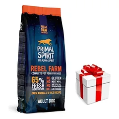 PRIMAL SPIRIT 65% Rebel Farm 12kg + STAIGMENA ŠUNIUI