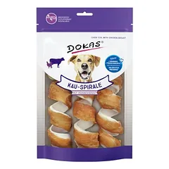 Dokas kramtomoji spiralė su vištienos krūtinėle, skanėstai šunims