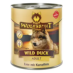 WOLFSBLUT Wild Duck Adult konservai suaugusiems šunims su antiena ir daržovėmis, 800 g