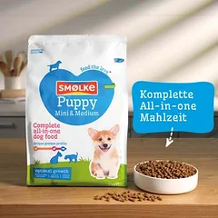 Smølke Puppy Mini-Medium sausas maistas šuniukams, 3 - 4,9 kg — 4 nuotrauka