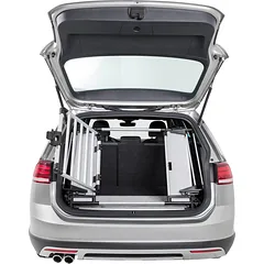 Trixie Universal Rear Car Grid universalus automobilio grotelės šunims, reguliuojamas plotis 94–114 cm, aukštis 69 cm, sidabrinis/juodas — 3 nuotrauka