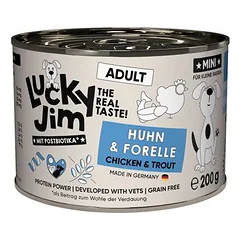 Lucky Jim MINI Adult drėgnas maistas šunims 6 x 200 g — 2 nuotrauka