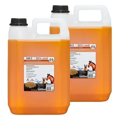 LAB-V Linų sėmenų aliejus Leinöl arkliams, šunims ir katėms 2x5000ml