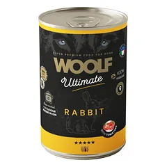 WOOLF ULTIMATE RABBIT WITH TOMATO begrūdžiai konservai šunims su triušiena 400g