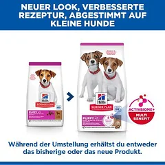 Hill's Science Plan Puppy Small & Mini su ėriena ir ryžiais, sausas maistas šuniukams, 3 - 4,9 kg — 2 nuotrauka