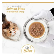 Catit Cuisine Bites konservai katėms su lašiša, 75 g — 2 nuotrauka