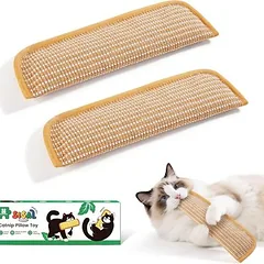 MCBOSON Set 2 weiche Sisal-Kickerspielzeuge, Bio-Katzenminze.