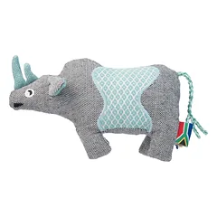 Resploot Cuddlers Rhino - šuns pliušinis žaislas, raganosis pagamintas iš perdirbtų medžiagų, su cypliuku