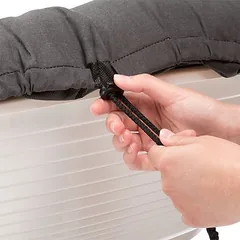 Ferplast užvalkalas Sofà, antracito spalvos, krepšiui Siesta Deluxe (be krepšio), Dydis 6: L 73 x B 55 x H 27 cm — 4 nuotrauka