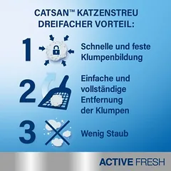 Catsan Active Fresh sugeriantis kraikas katėms, 8 l — 3 nuotrauka