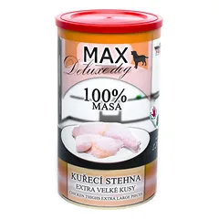 MAX Deluxe Dog vištienos šlaunys konservas 1200 g
