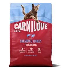 Carnilove Active Sausas pašaras suaugusioms katėms lašiša ir kalakutiena 2 kg