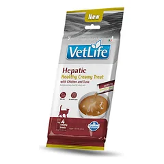 FARMINA VET LIFE CAT HEPATIC - CREAMY TREAT with Chicken&Tuna 4x15g (pak15)