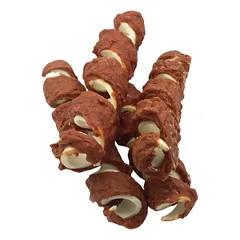 RD-234 REAL DOG SNACKS Žaliaminės odos spyruoklė su antiena 18-20 cm 500 g — 2 nuotrauka