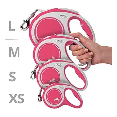 flexi New Comfort juostinis pavadėlis L, raudonas, 8 m, <50 kg, Papildomas priedas: Multibox, juoda — 5 nuotrauka