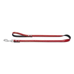 Leash Modern Art Fashion Kroko 18/100 nickel Art leather Kroko red/Art