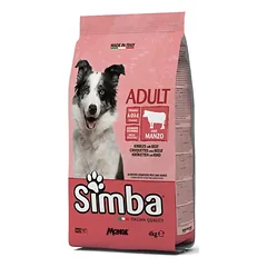 Simba sausas maistas su jautiena suaugusiems šunims su jautiena 4 kg