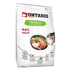Ontario visavertis pašaras suaugusioms katėms Cat Hairball, 2 kg