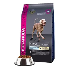 Eukanuba didelių veislių suaugusiems ėriena ir ryžiai 12 kg