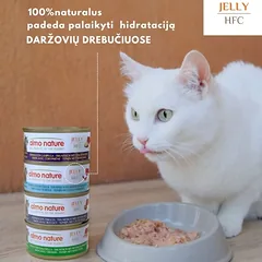 Almo Nature Jelly HFC Tuna with Squids tunas su kalmarais konservai katėms, 24 x 70 g — 4 nuotrauka