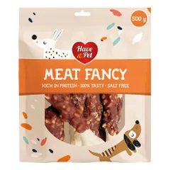 HAP Meat Fancy triušių kojos su ryžiais skanėstai šunims, 500 g