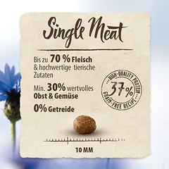Purizon Single Meat su antiena ir levandų žiedais už ypatingą kainą, sausas maistas katėms, 5 - 9,9 kg — 3 nuotrauka