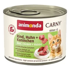 Animonda Carny Kitten ekonominė pakuotė, drėgnas maistas katėms 24 x 200 g — 5 nuotrauka