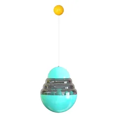 Kačių žaislas - interaktyvus kamuolys su skanėstų talpa ir antena, rožinis — 2 nuotrauka