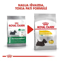 ROYAL CANIN CCN Mini dermacomfort sausas maistas suaugusių mažų veislių šunims, jautriai odai 1 kg — 2 nuotrauka