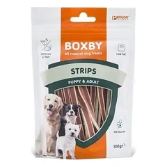 Boxby STRIPS skanėstai šunims 100g — 1 nuotrauka
