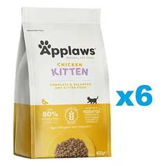 APPLAWS Cat Kitten Chicken 2,4 kg (6x400g) sausas kačiukų ėdalas su vištiena