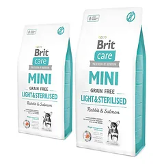 BRIT Care Grain Free Mini light & sterilised rabbit & salmon 14 kg (2 x 7 kg)