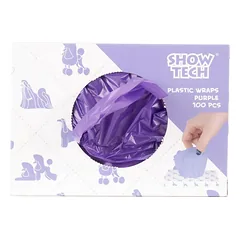 Show Tech plastikiniai suktukai 100 vnt. - daugkartinio naudojimo folijos suktukai, Biały / 15x30cm — 3 nuotrauka
