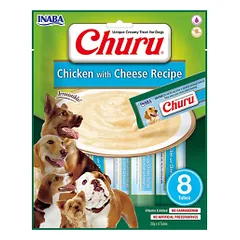 Churu kreminis skanėstas su vištiena ir sūriu šunims, 8 vnt.