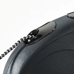 FLEXI New classic M cord automatinis pavadėlis šunims iki 20kg, virvė 5m, juodas — 3 nuotrauka