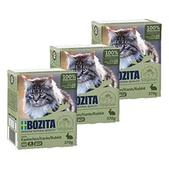 BOZITA Cat Triušis Drebučiuose 3x370g