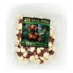Real Dog Snacks Rawhide Bone Wrapped With Rabbit 500 g