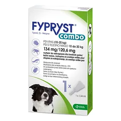 FYPRYST COMBO 1,34 ml, užlaš. tirpalas (10-20 kg) šunims
