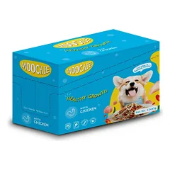 MOOCHIE Sveikas augimas su vištiena 12x85 g šlapias šunų maistas su vištiena