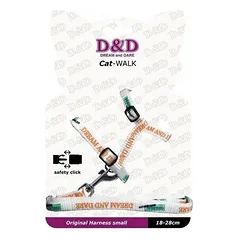 Catwalk harness D&D Cat-WALK/ORIGINAL SMALL white 18-28cm