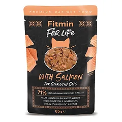 Fitmin Cat For Life Sterilizuota lašiša 85g photo