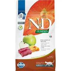 FARMINA N&D Pumpkin Adult Cat Venison&Apple 300 g elniena, moliūgas ir obuolys suaugusioms katėms