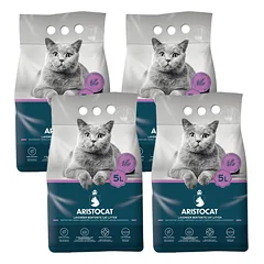 ARISTOCAT Bentonite Plus levandų bentonito kraikas 20 l (4 x 5 l)