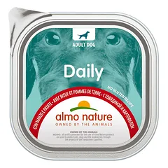 Almo Nature Daily Dog Jautiena su bulvėmis, drėgnas maistas suaugusiems šunims, 300 g
