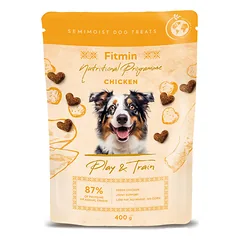 Fitmin Semimoist Play &amp; Train Chicken šunų skanėstai dresūrai, 400 g