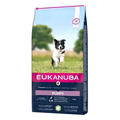 Eukanuba Puppy Small & Medium Lamb & Rice 12kg sausas maistas šuniukams su ėriena