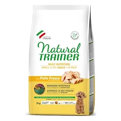 Natural Trainer Adult Mini sausas maistas šunims su vištiena