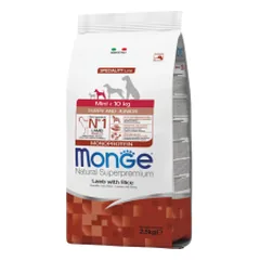 Monge Mini Puppy & Junior Lamb sausas maistas mažų veislių šuniukams - Pet24
